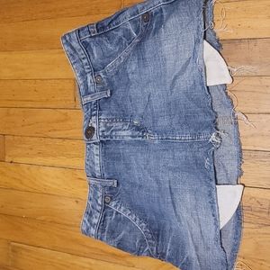 Lk New Guess mini jean skirt size 28